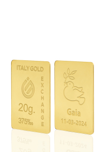 Lingotto Oro regalo per Comunione 9 Kt da 20 gr. - Idea Regalo Comunione - IGE Gold