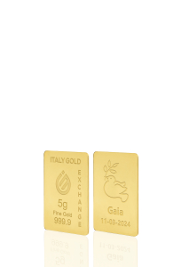 Lingou de Aur cadou pentru Comuniune 24 K de 5 g. - Idee Cadou Comuniune - IGE Gold