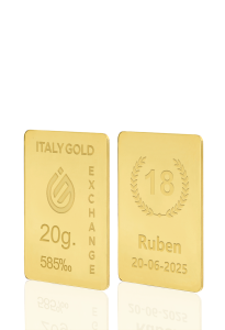 Sztabka Złota w prezencie na Urodziny 14Kt 20gr - Pomysł na prezent Sztabki na Specjalne Okazje - IGE Gold