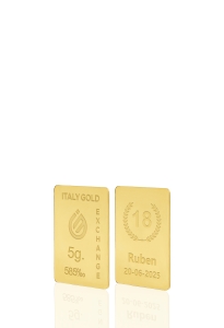 Sztabka Złota w prezencie na Urodziny 14Kt 5gr - Pomysł na prezent Sztabki na Specjalne Okazje - IGE Gold