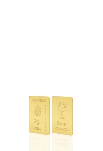 Sztabka Złota w prezencie na Komunię 24Kt 2gr - Pomysł na prezent Komunia - IGE Gold