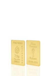 Sztabka Złota w prezencie na Komunię 24Kt 7,5gr - Pomysł na prezent Komunia - IGE Gold