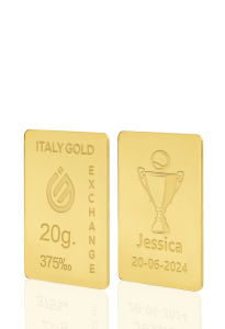 Lingote de Oro deporte tenis 9 Kt de 20 g. - idea de regalo Sport - IGE Gold