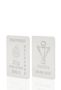 Lingotto Argento Puro 20 gr. coppa vincitore tennis - Idea Regalo Sport - IGE Gold