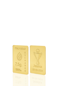 Lingote de Oro deporte tenis 14 Kt de 7,5 gr. - idea de regalo Sport - IGE Gold