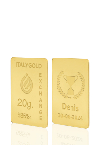 Lingote de Oro deporte 14 Kt de 20 g. - idea de regalo Sport - IGE Gold