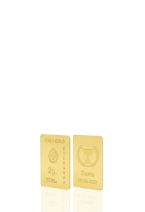 Lingotto Oro sport coppa vincitore 9 Kt da 2 gr. - Idea Regalo Sport - IGE Gold