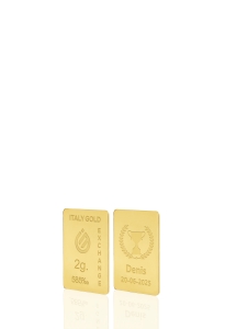 Lingotto Oro coppa vincitore 14 Kt da 2 gr. - Idea Regalo Sport - IGE Gold