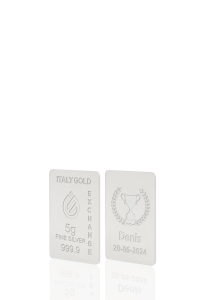 Lingotto Argento Puro 5 gr. coppa vincitore - Idea Regalo Sport - IGE Gold