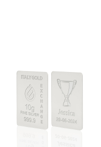 Lingotto Argento Puro 10 gr. coppa vincitore - Idea Regalo Sport - IGE Gold
