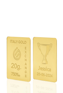 Sztabka złota puchar zwycięstwa 18Kt 20gr - Pomysł na prezent Sport - IGE Gold