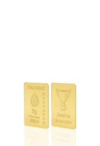 Sztabka złota puchar zwycięstwa 24Kt 5gr - Pomysł na prezent Sport - IGE Gold