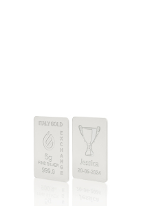 Lingotto Argento Puro 5 gr. coppa vincitore - Idea Regalo Sport - IGE Gold