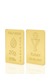 Lingotto Oro sport coppa calcio 9 Kt da 20 gr. - Idea Regalo Sport - IGE Gold