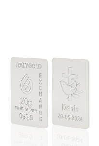 Reines Firmungsgeschenk Silberbarren aus 20 g - Geschenk-Ideen Feierlichen Veranstaltungen - IGE Gold
