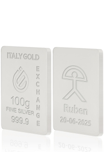 Reiner Silberbarren von 100 g - Geschenk-Ideen Glücksbringer - IGE Gold