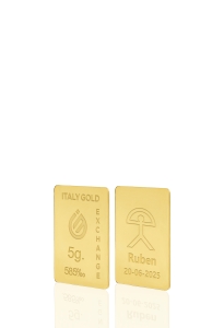 Sztabka Złota Indalo szczęścia 14kt 5gr - Pomysł na prezent Przynoszące Szczęście  - IGE Gold