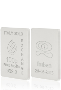 Lingou de Argint Pur Indalo amulet norocos 100 g. - Idee Cadou Amuletă Norocoasă - IGE Gold
