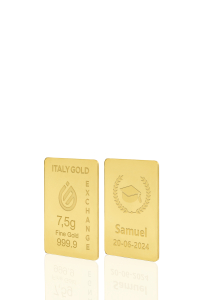 Lingot Or 24 ct de 7,5 g. pour Diplôme  - Idée cadeau Diplôme - IGE Gold