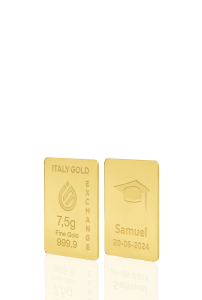 Lingote de Oro de regalo de Graduación 24 Kt de 7,5 g. - idea de regalo Graduación  - IGE Gold