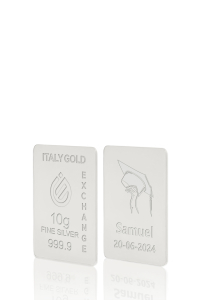 Lingou de Argint Pur cadou pentru Absolvire Facultate de 10 g. - Idee Cadou Evenimente Celebrative - IGE Gold