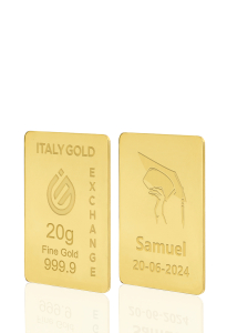 Lingou de Aur cadou pentru Absolvire Facultate 24 K de 20 g. - Idee Cadou Evenimente Celebrative - IGE Gold