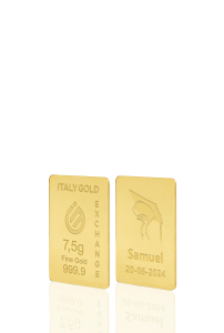 Lingou de Aur cadou pentru Absolvire Facultate 24 K de 7,5 g. - Idee Cadou Evenimente Celebrative - IGE Gold
