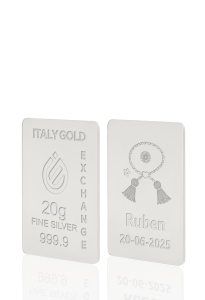 Lingote de Plata Pura 20 gr. Amuleto de la suerte Mărțișor - idea de regalo Amuleto de la suerte - IGE Gold