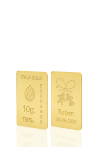 Lingou de Aur Mărțișor amulet norocos 18 K de 10 g. - Idee Cadou Amuletă Norocoasă - IGE Gold