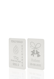 Lingou de Argint Pur Mărțișor amulet norocos 10 g. - Idee Cadou Amuletă Norocoasă - IGE Gold