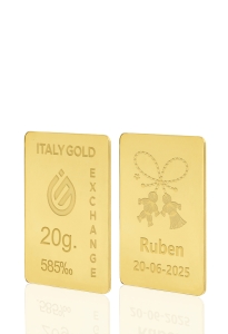 Sztabka Złota Mărțișor szczęścia 14kt 20gr - Pomysł na prezent Przynoszące Szczęście  - IGE Gold