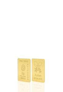 Lingou de Aur Mărțișor amulet norocos 24 K de 2 g. - Idee Cadou Amuletă Norocoasă - IGE Gold