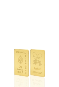 Lingou de Aur Mărțișor amulet norocos 24 K de 5 g. - Idee Cadou Amuletă Norocoasă - IGE Gold