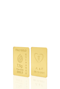 Lingou de Aur cadou pentru Căsătorie 24 K de 7,5 g. - Idee Cadou Evenimente Celebrative - IGE Gold