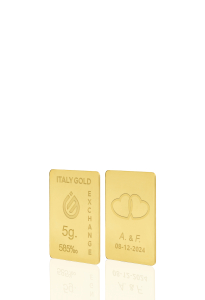 14 Karat Hochzeitsgeschenk Goldbarren aus 5 g - Geschenk-Ideen Feierlichen Veranstaltungen - IGE Gold