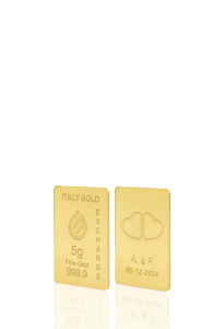 Sztabka Złota w prezencie na Ślub 24Kt 5gr - Pomysł na prezent Sztabki na Specjalne Okazje - IGE Gold