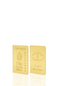 Sztabka Złota w prezencie na Ślub 24Kt 7,5gr - Pomysł na prezent Sztabki na Specjalne Okazje - IGE Gold