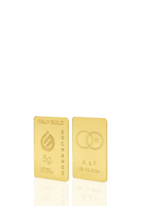 Lingote de Oro de regalo para Boda 9 Kt de 5 g. - idea de regalo Eventos de celebración - IGE Gold