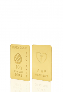 Sztabka Złota w prezencie na Ślub 24Kt 10gr - Pomysł na prezent Sztabki na Specjalne Okazje - IGE Gold