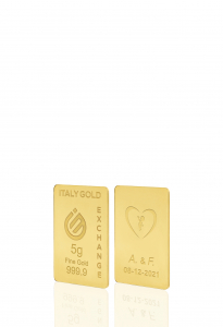 Sztabka Złota w prezencie na Ślub 24Kt 5gr - Pomysł na prezent Sztabki na Specjalne Okazje - IGE Gold