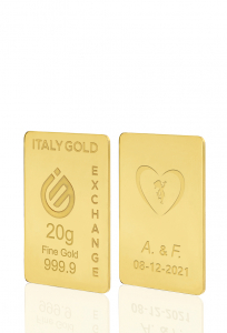 Lingou de Aur cadou pentru Căsătorie 24 K de 20 g. - Idee Cadou Evenimente Celebrative - IGE Gold