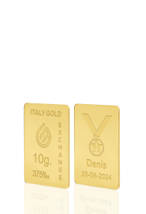 Lingot de Aur medalia câștigătorului  9 K de 10 g. - Idee Cadou Sport - IGE Gold
