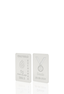 Lingot Argent Pur 5 g. vainqueur de la médaille - Idée cadeau Sport - IGE Gold