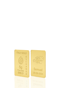 Sztabka Złota w prezencie na Narodziny  24Kt 5gr - Pomysł na prezent Sztabki na Specjalne Okazje - IGE Gold