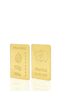 Sztabka Złota w prezencie na Narodziny  18Kt 10gr - Pomysł na prezent Sztabki na Specjalne Okazje - IGE Gold