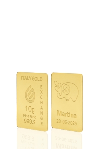 Sztabka Złota w prezencie na Narodziny  24Kt 10gr - Pomysł na prezent Sztabki na Specjalne Okazje - IGE Gold