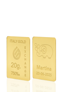 Sztabka Złota w prezencie na Narodziny  18Kt 20gr - Pomysł na prezent Sztabki na Specjalne Okazje - IGE Gold