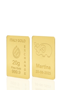 Sztabka Złota w prezencie na Narodziny  24Kt 20gr - Pomysł na prezent Sztabki na Specjalne Okazje - IGE Gold
