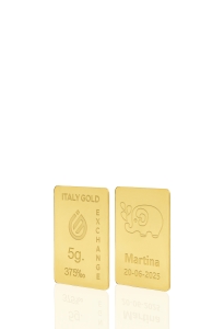 Lingot Or cadeau pour Naissance 9 ct de 5 g.  - Idée cadeau Événements de célébration - IGE Gold