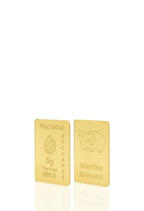 Sztabka Złota w prezencie na Narodziny  24Kt 5gr - Pomysł na prezent Sztabki na Specjalne Okazje - IGE Gold